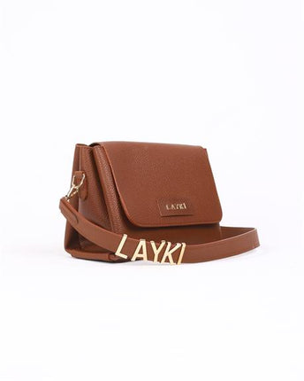 Trion Deri Çanta Taba Renkli 3 + 1 Bölmeli Deri Askılı Çanta