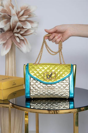 Asta Altın Renkli Askılı Çanta