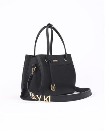 Nusia Deri Siyah Renkli Askılı Kadın Çanta