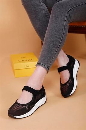 Costa Siyah Renkli Kadın Günlük Yazlık Ayakkabı