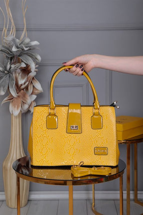 Flora Sarı Askılı Çanta