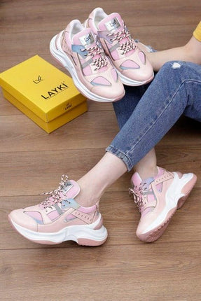 Usama Pudra Renkli Kadın Spor Ayakkabı