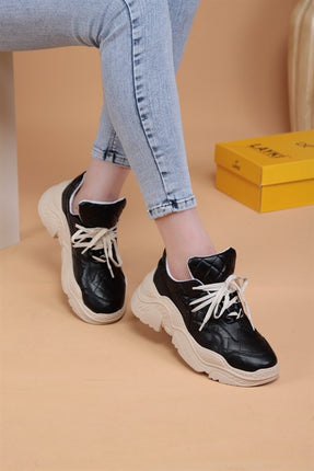 Luppe Siyah Renkli Lux Kadın Spor Ayakkabı