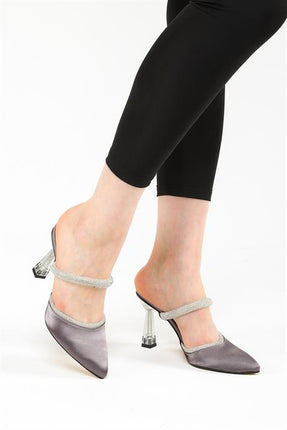 Oliver Gri Renkli Kadın Topuklu Ayakkabı