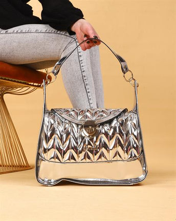 Nevada Gümüş Rugan Çanta