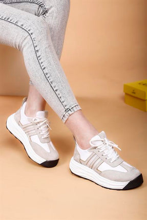 Erica Beyaz Renkli Kadın Spor Ayakkabı