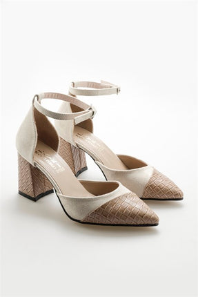 Hilario Bej Renkli Lux Suet Kadın Topuklu Ayakkabı