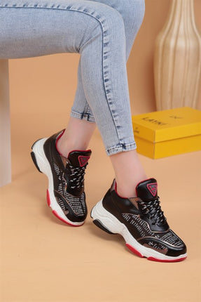 Trisha Siyah Renkli Kadın Spor Ayakkabı 103000