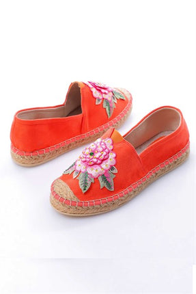 Marcie Turuncu Renkli Kadın Babet Ayakkabı
