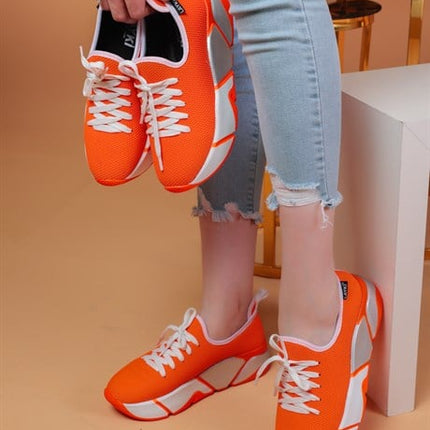 Popi Turuncu Renkli Spor Ayakkabı