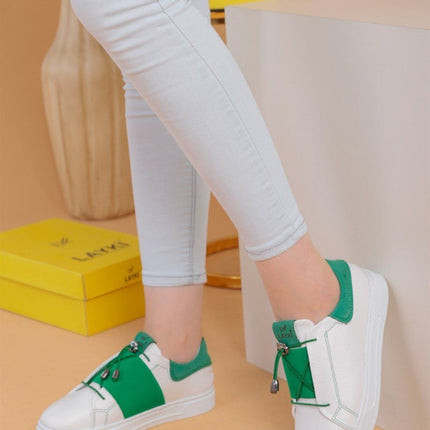 Alvaro Beyaz Pudra Renkli Sneaker