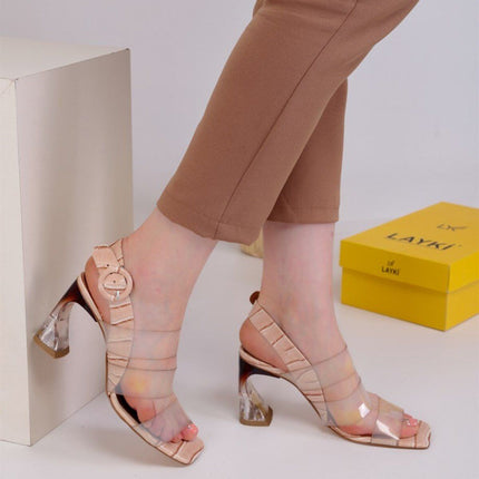 Polias Siyah Renkli Kadın Topuklu Ayakkabı