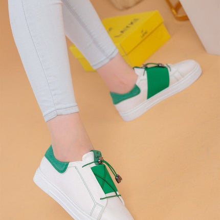 Alvaro Beyaz Pudra Renkli Sneaker