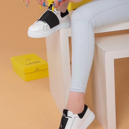 Alvaro Beyaz Pudra Renkli Sneaker