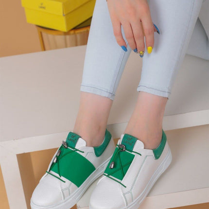 Alvaro Beyaz Pudra Renkli Sneaker