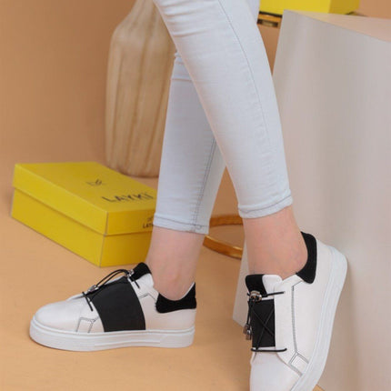 Alvaro Beyaz Pudra Renkli Sneaker