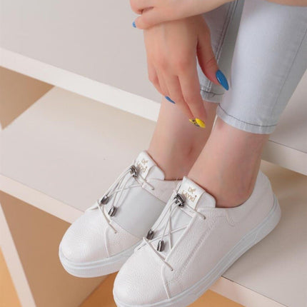 Alvaro Beyaz Pudra Renkli Sneaker