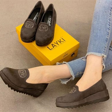 Howard Platin Renkli Kadın Klasik Ayakkabı