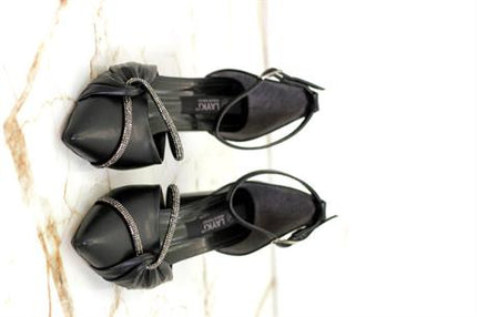 Nicola Kadın Taşlı Bantlı Topuklu Ayakkabı