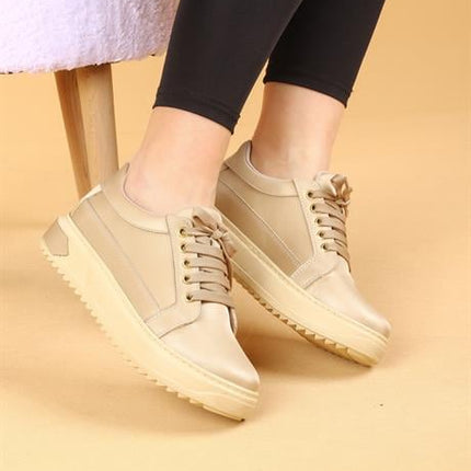 Helia Bej Renkli Kadın Spor Ayakkabı