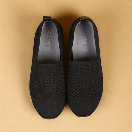 Fiora Siyah Renkli Triko Yazlık Sneaker  Ful Siyah