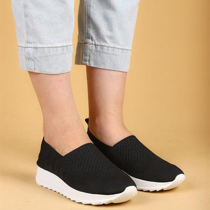 Fiora Siyah Renkli Triko Yazlık Sneaker