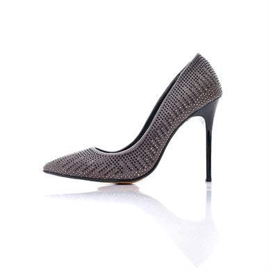 Tapre Taşlı Yüksek Topuklu Ayakkabı