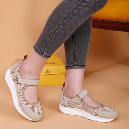 Costa Bej Renkli Kadın Günlük Yazlık Ayakkabı