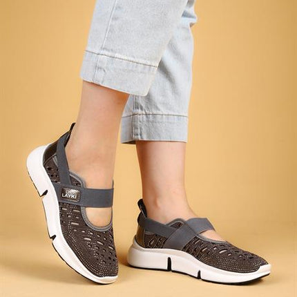 Riva Gri Renkli Yazlık Yürüyüş Ayakkabı