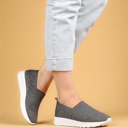 Fiora Gri Renkli Triko Yazlık Sneaker