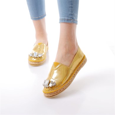 Clementine Sarı Renkli Kadın Babet Ayakkabı  040002