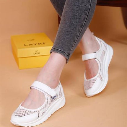 Costa Beyaz Renkli Kadın Günlük Yazlık Ayakkabı