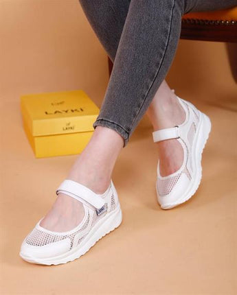 Costa Beyaz Renkli Kadın Günlük Yazlık Ayakkabı