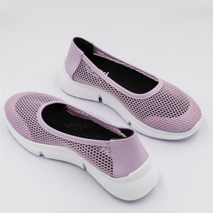 Milano Mor Renkli Lux Lazer Kesimli Kadın Yazlık Spor Ayakkabı