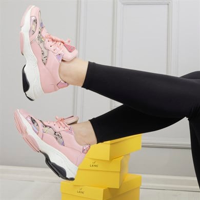 Trisha Pembe Renkli Spor Ayakkabı