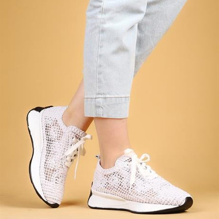 Zeal Beyaz Renkli Kadın Yazlık Sneaker
