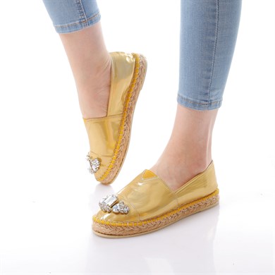 Clementine Sarı Renkli Kadın Babet Ayakkabı  040002