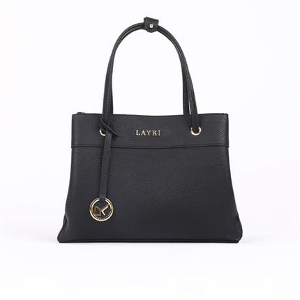 Nusia Deri Siyah Renkli Askılı Kadın Çanta