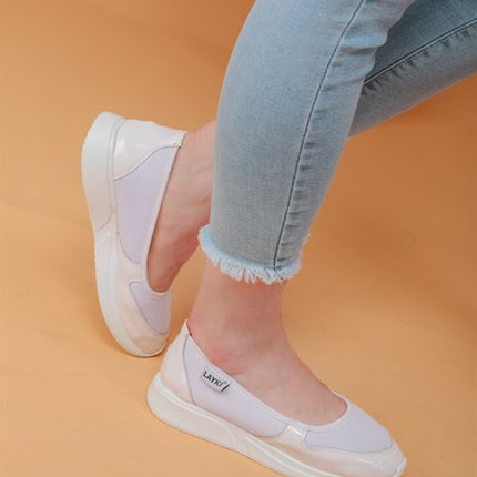 Julyana Beyaz Renkli Lux Kadın Spor Ayakkabı