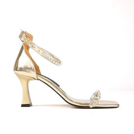 Sirea Altın Taş Detay Kadın Topuklu Ayakkabı