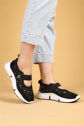 Riva Siyah Renkli Yazlık Yürüyüş Ayakkabı