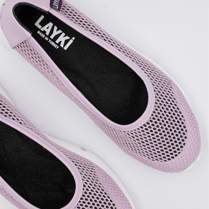 Milano Mor Renkli Lux Lazer Kesimli Kadın Yazlık Spor Ayakkabı