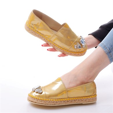 Clementine Sarı Renkli Kadın Babet Ayakkabı  040002