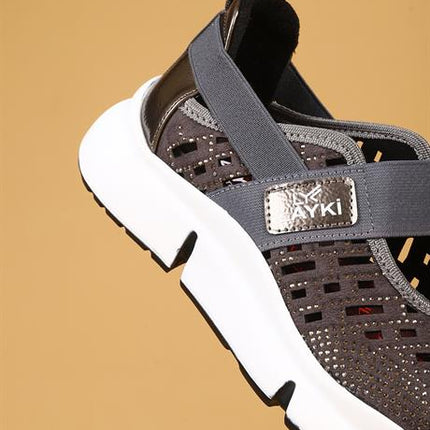 Riva Gri Renkli Yazlık Yürüyüş Ayakkabı