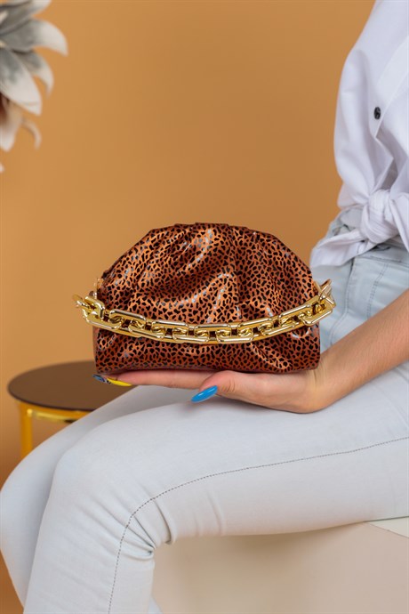 Hera Kahverengi Renkli Krok Askılı Çanta