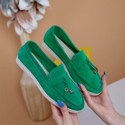 Miu Yeşil Renkli   Klasik Ayakkabı