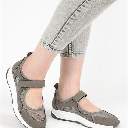 Costa Gri Renkli Kadın Günlük Yazlık Ayakkabı