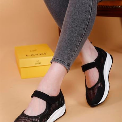 Costa Siyah Renkli Kadın Günlük Yazlık Ayakkabı