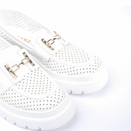 Diago Beyaz Renkli Yazlık Klasik Ayakkabı