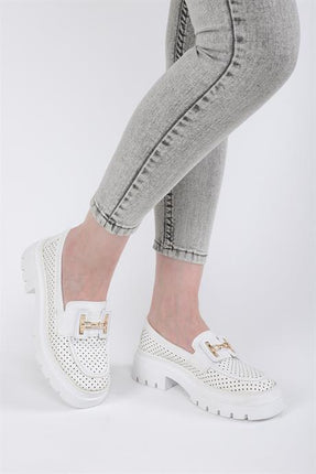 Diago Beyaz Renkli Yazlık Klasik Ayakkabı